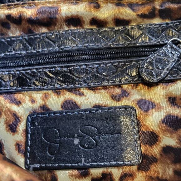 Jessica Simpson Black Slouchy Hobo Shoulder Bag - Picture 5 of 8